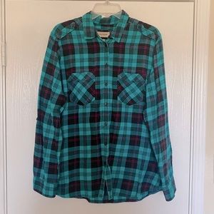 Express Flannel Plaid Button-up